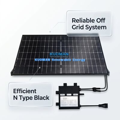 22%の高効率とIP65の耐候性を備えた24ボルト太陽光モジュールシステム、太陽光パネル