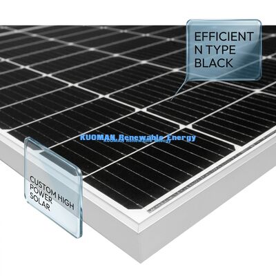 22%の高効率とIP65の耐候性を備えた25A高電流ソーラーパネル、オフグリッドおよび商用システム向け