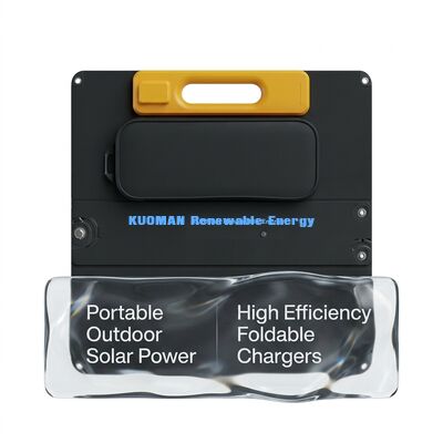 120W 高功率ポリシリコンポータブルソーラーパネル IP68 防水評価と折りたたむデザイン