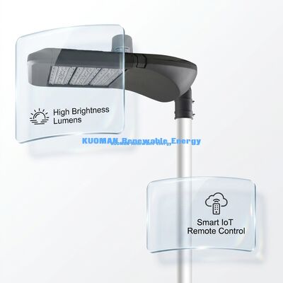 IP66防水、LoRaWANスマートコントロール、屋外ソーラー照明用の100000時間寿命のガーデンスマートLED街路灯
