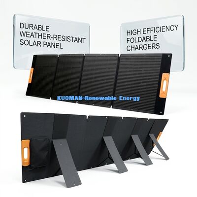 300W 防水折りたたみソーラーパネル ポータブルソーラーチャージャー グレードIBCセル搭載