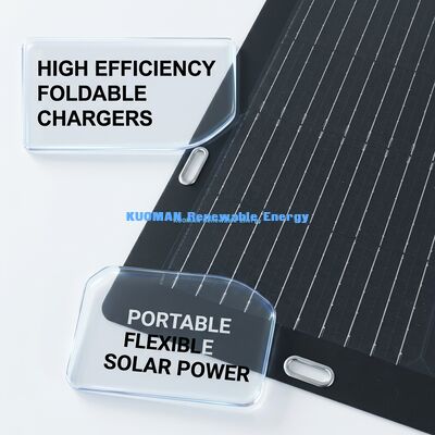 50W 単結晶フレキシブルソーラーパネル、剥がして貼るだけの簡単接着剤付き、アウトドアアドベンチャーに