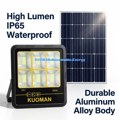 IP65防水 200W-400W ソーラー投光照明器 15000LM高ルーメンLEDソーラーガーデン投光照明器