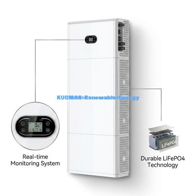 エコフレンドリー 積み重ね可能な LiFePO4 バッテリー 51.2V 400Ah 10 年間の保証付きの家庭用エネルギー貯蔵用