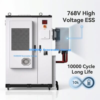 107.52kWhのリチウム鉄リン酸塩電池とIP54評価付きの屋外産業用電池エネルギー貯蔵システム