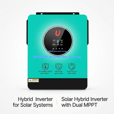 高効率 4.2KW/6.2KW 単相ハイブリッド太陽光インバーター (家庭用およびグリッドタイシステム用)