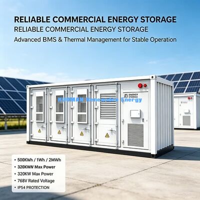 500kWh/1MWh/2MWh コンテナ ESS ソーラープロジェクトのための長期サイクルリチウムエネルギー貯蔵庫