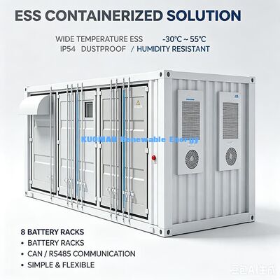3.5トンの容器式エネルギー貯蔵装置 12192mm サイズ 大容量産業用バッテリー ESS