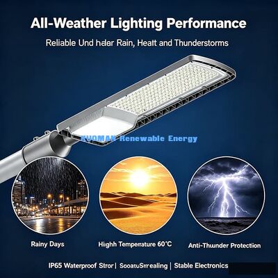 IP65 防水LEDストリートライト 都市道路プロジェクト用の水平および垂直マウント