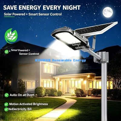 300-500 LED 太陽光路灯 IP65 防水運動センサー 屋外庭道灯