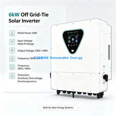 オールインワン 6KW ソーラーハイブリッドインバーター 充電器 オフグリッド バックアップ 非常用電源