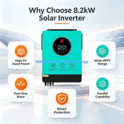 オールインワン 8.2kW ソーラーハイブリッドインバーター充電器 ネットワーク・タイ&スタンドアロン 運用