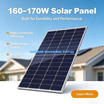 天候耐性 160W 太陽電池パネル, シリアル・パラレル サポート オーダーメイド 太陽電池配列