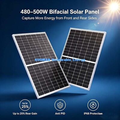 480〜500W N型双面太陽光パネル, 23.16% 高効率 16BB SMBB PV モジュール