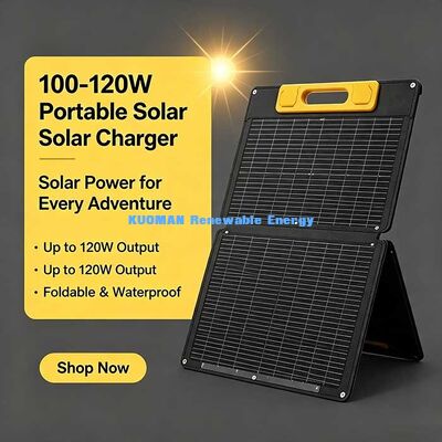 20Wポータブル折りたたむ太陽光充電パネル,高効率の単結晶太陽光発電