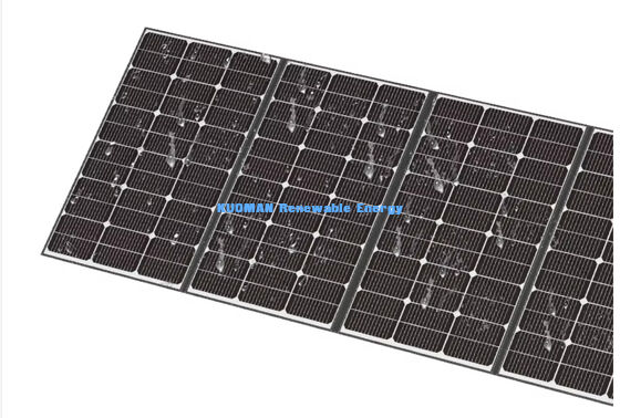 アウトドアアドベンチャー向け 400W 40.3V IP68 防水ポータブル折りたたみソーラーパネル