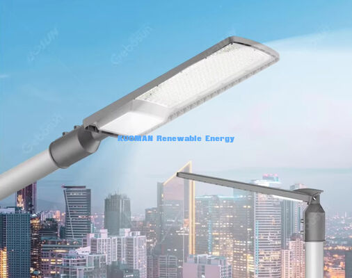 50W-200W ソーラーLED街路灯 屋外 IP66 防水 50000時間寿命 駐車場・高速道路用