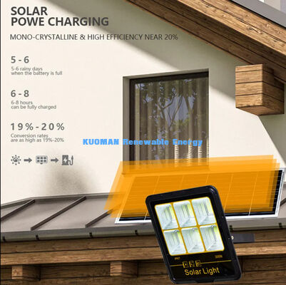 IP65防水 200W-400W ソーラー投光照明器 15000LM高ルーメンLEDソーラーガーデン投光照明器