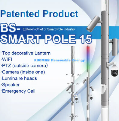 屋外スマートソーラーWi-Fi都市センサーインテリジェント街路灯ポール