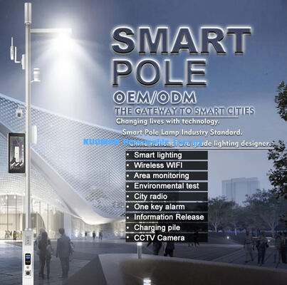 村歩き道 屋外スマートシティ LED街路灯ポール カメラ付き