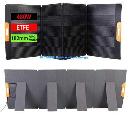 ETFE太陽光パネル 22% 効率性 折りたたむ設計と耐候耐久性のある携帯式折りたたむ太陽光パネル