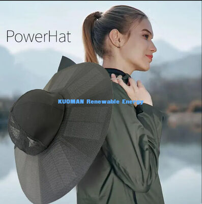 折りたたみ式ポータブル充電式ソーラー充電キャップ キャンプ