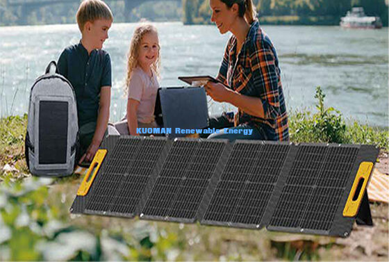 55W 軽量耐候太陽光充電器 - バックパックやハイキングのためのポータブル太陽光パネル