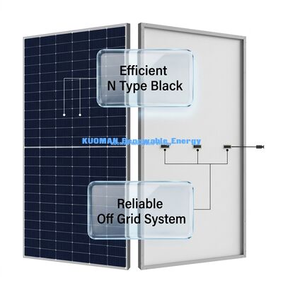 IP68ジャンクションボックス付きN型単結晶太陽光パネル 410W-430W (カスタム電源システム用)