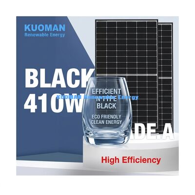 N型ブラックソーラーパネル415W 22%効率とアノジスアルミフレーム