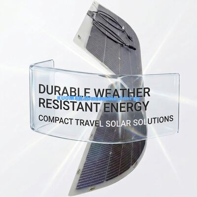 360度曲げられる両面フレキシブルソーラーパネル 200W IP68防水 カーボンファイバー製