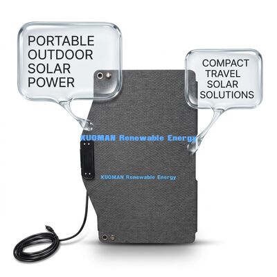 100W 折りたたむ式 IP68 防水型 携帯型 太陽光パネル 移動用 柔軟な太陽光パネル