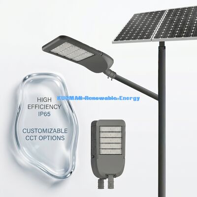 50W IP65 防水アルミニウムソーラーストリートライト LED技術搭載 屋外道路照明用