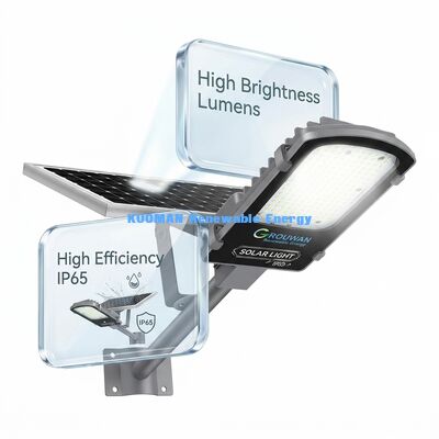 IP65防水 300W-500W 分離型ソーラー街路灯 (LiFePO4バッテリー、ソーラーパネル付き)