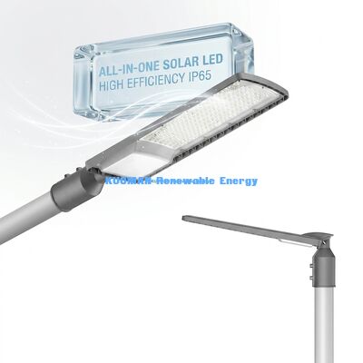 50W-200W ソーラーLED街路灯 屋外 IP66 防水 50000時間寿命 駐車場・高速道路用