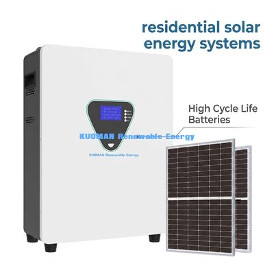 壁掛け型LiFePO4太陽光発電蓄電池 6000サイクル 25.6V/51.2V 家庭用バックアップ電源