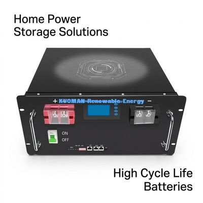 8000回のディープサイクルとUL CE認証を備えた48V 200Ah LiFePO4バッテリーラックモジュール（家庭用蓄電池用）