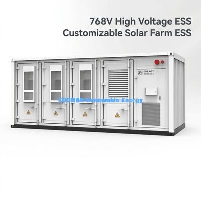 持続可能太陽光発電所用のコンパイル可能な215KWhの商用エネルギー貯蔵ESS電池