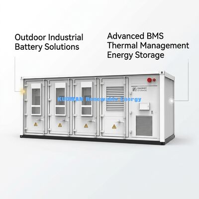 持続可能太陽光発電所用のコンパイル可能な215KWhの商用エネルギー貯蔵ESS電池