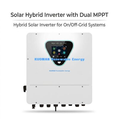 6KWの太陽光ハイブリッドインバーター,二重MPPTとIP65評価,家庭および商業用