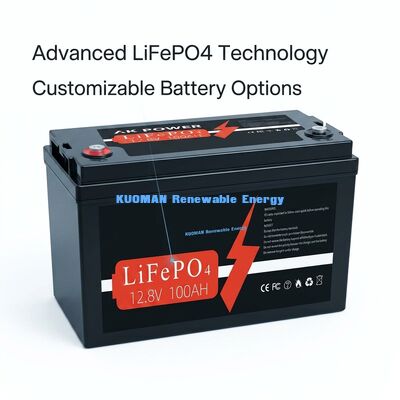 12V 100Ah 1280Wh リチウム電池 ディープサイクル 8000 サイクルライフ エネルギー貯蔵とゴルフカートパワー
