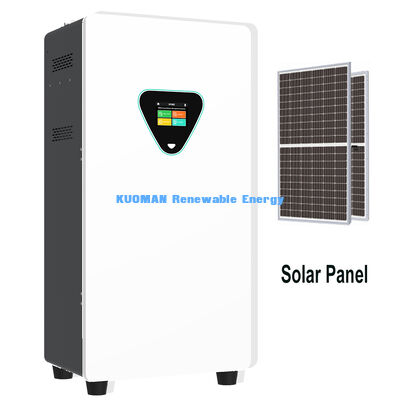 Portable Wheeled Solar Energy Storage Cabinet 5kWh 51.2V 300Ah with Wi-Fi  Home Storage Energy