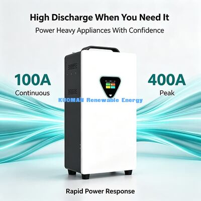 6000サイクル、最大充電電流200A、ソーラーパネルシステム向けの幅広い温度適応性を備えたモバイル型家庭用蓄電池バックアップ蓄電システム