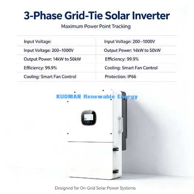 350A 最大充電放電電電流 18kW 3相ハイブリッド太陽電池インバーター