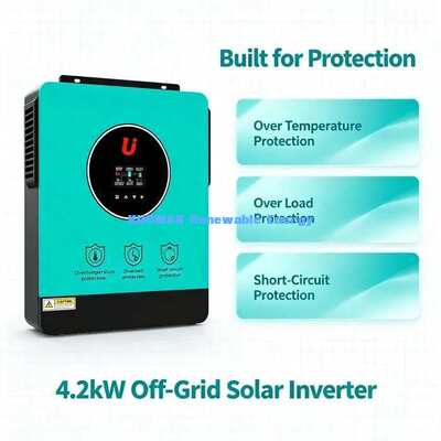24V バッテリーハイブリッドソーラーインバーター 4200W ネットワークオフ ネットワークオフ 家庭用ソーラーシステム