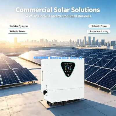 98%高効率 6KW ハイブリッド太陽光発電インバーター 50-450VDC PV入力 IP65定格