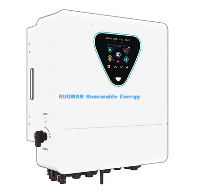 98%高効率 6KW ハイブリッド太陽光発電インバーター 50-450VDC PV入力 IP65定格