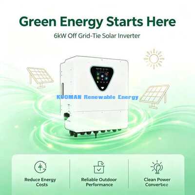 6KW ハイブリッド太陽光発電インバーター 独立型AC入力・出力2系統 ソーラーパワーシステム