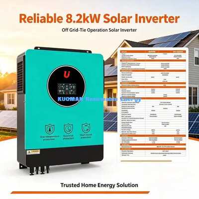 8200W ハイブリッドソーラーインバーター サージ電力 16400W 50/60Hz 自動周波数アダプト