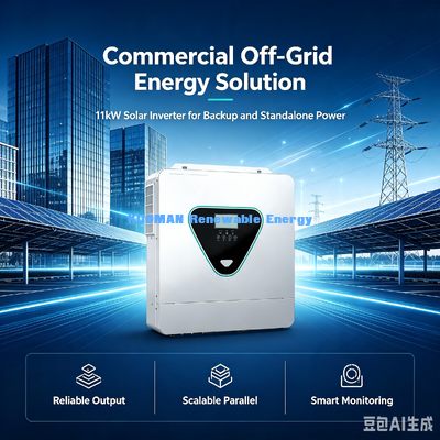 11KVAオフグリッドソーラーインバーター PVインプット 500V マックス ダブルACアウトプット ソーラーハイブリッドインバーター