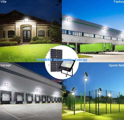 Die-cast Aluminum Solar Flood Light Long Lasting Outdoor Garden Security Light